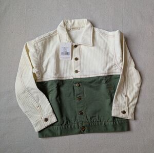 Fin & Vince Cream and Green Jacket